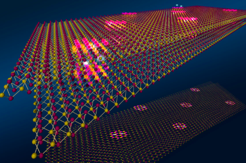 The researchers used the 2D material WSe2 in their experimentation (Image: Max Planck Institute)