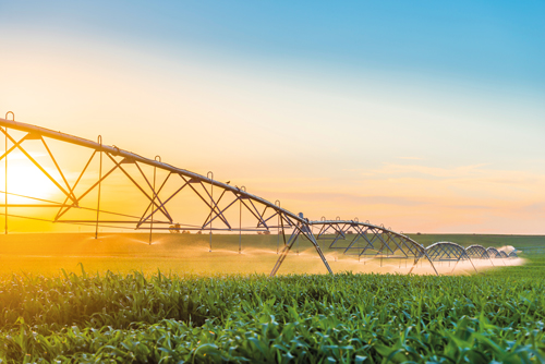 Spectroscopy farming irrigation