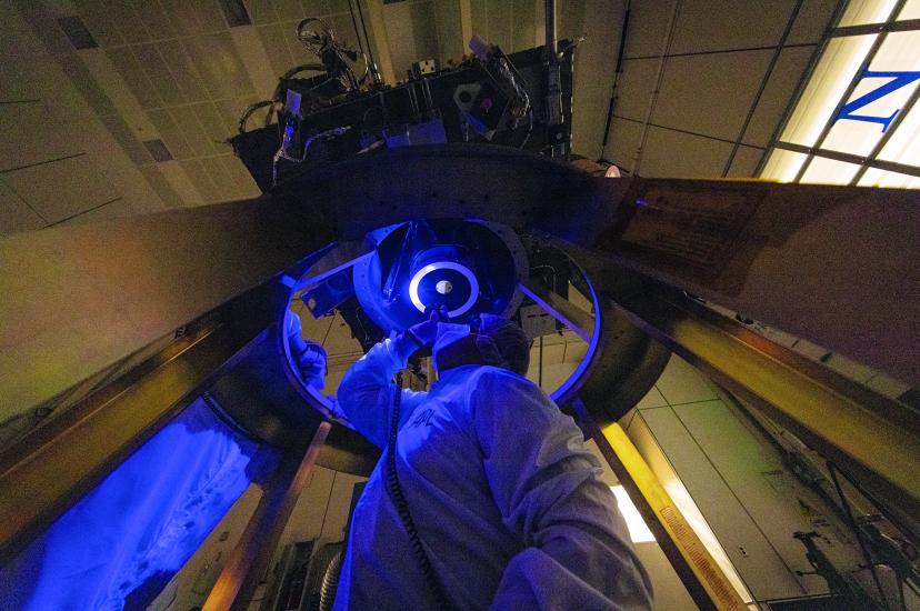 Installing Draco camera on NASA DART spacecraft
