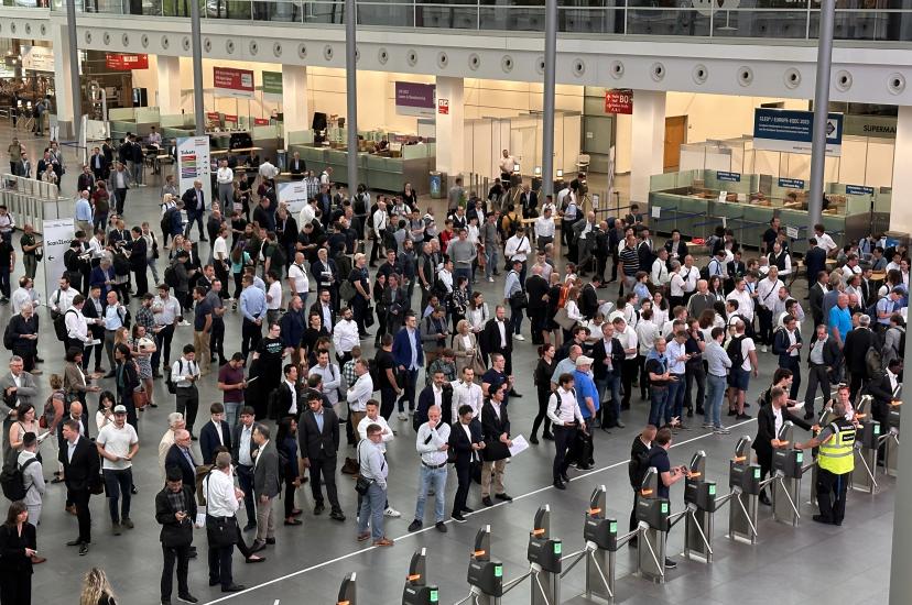 Visitors gather for the opening of Laser World of Photonics 2023