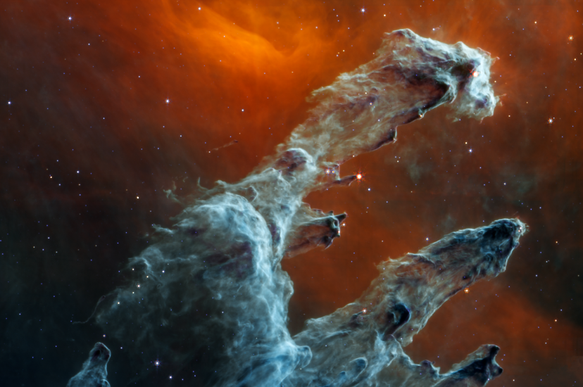 Pillars of Creation image taken by James Webb space telescope