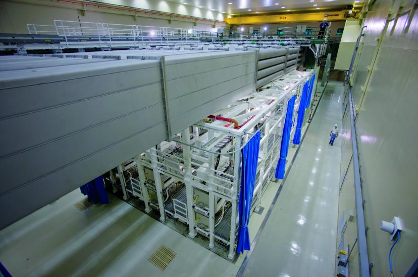 A laser bay at the National Ignition Facility