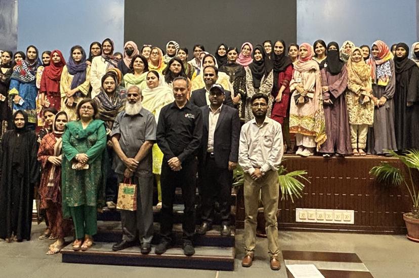 EPIC presentation at Lahore College for Women University, Pakistan