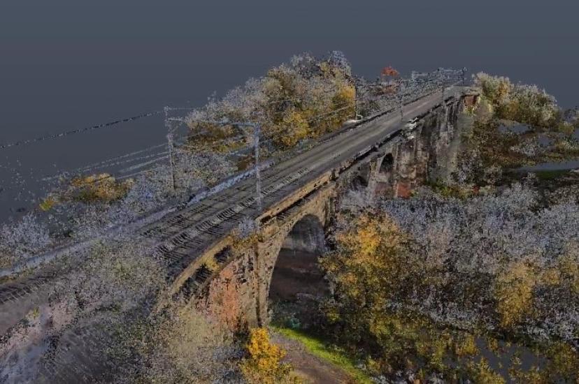 Lidar railway viaduct