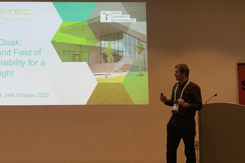 Jakub Bělín at Photonex