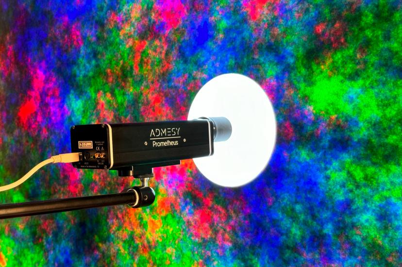 Admesy Prometheus Colorimeter performing critical HDR measurements