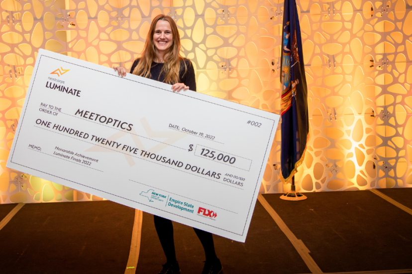 MEETOPTICS received $125,000 in follow-on funding at Luminate Finals 2022
