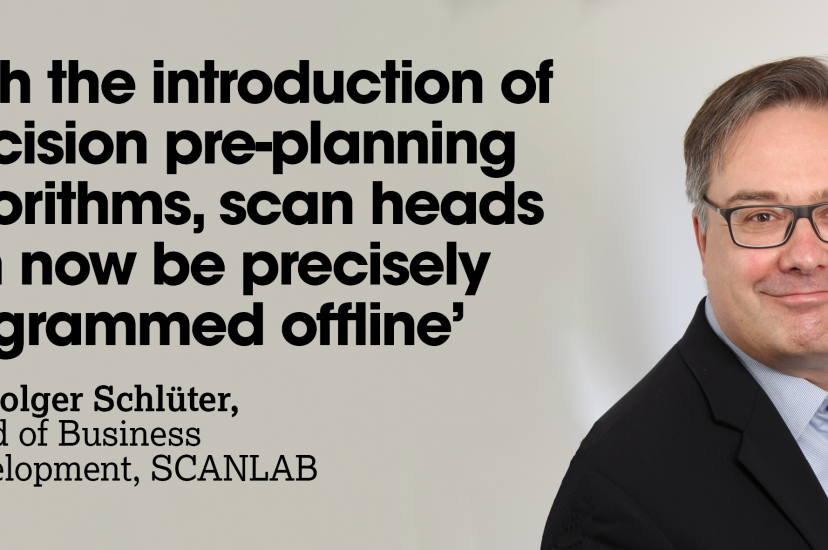 Dr Holger Schlüter, Head of Business Development, SCANLAB