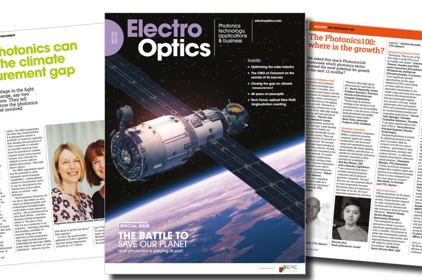 Introducing the May issue of Electro Optics