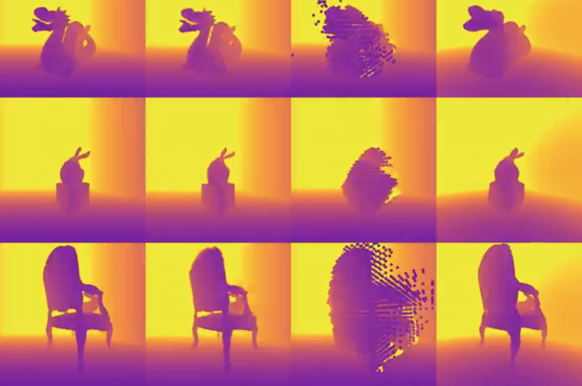 The computer vision system, Plato-NeRF, combines lidar measurements with machine learning to reconstruct a 3D scene with a single camera.
