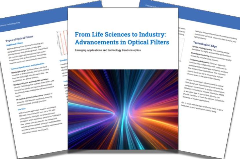 From life sciences to industry: Advancements in optical filters