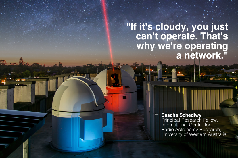 Sascha Schediwy discusses his work on laser communications between ground and space