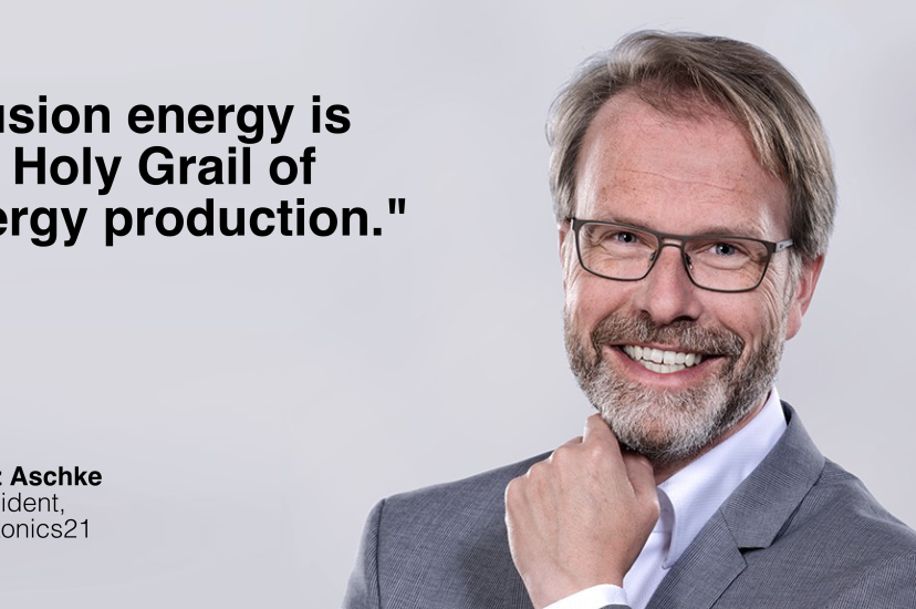 Lutz Aschke President Photonics21 nuclear fusion