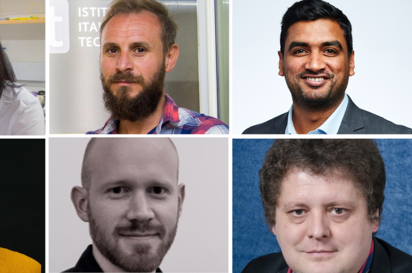 Clockwise from top left: Judith Su, Associate Professor, University of Arizona; Giuseppe Vicidomini, Principal Investigator, Istituto Italiano di Tecnologia; Mithun Kuniyil Ajith Singh, Research and Business Development Manager, Cyberdyne; Igor Meglinski, Professor in Quantum Biophotonics and Biomedical Engineering, Aston University; Fabrizio Preda, CEO and Co-founder, Nireos; Miles Padgett, Royal Society Research Professor, University of Glasgow