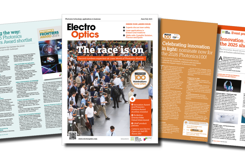Electro Optics June July issue teaser covers