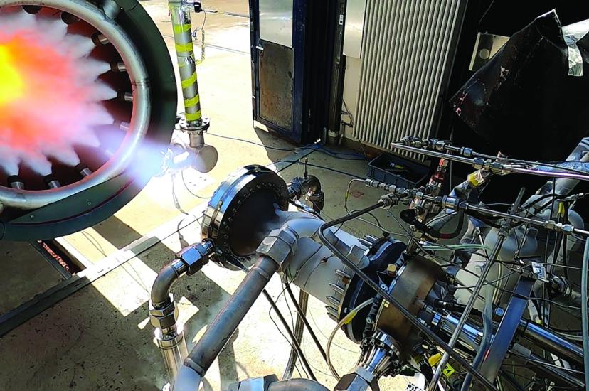 Successful test of laser ignition on the rocket test bench
