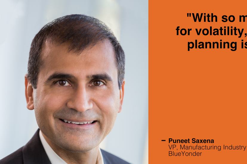 Puneet Saxena, VP, Manufacturing Industry Strategy, Blue Yonder