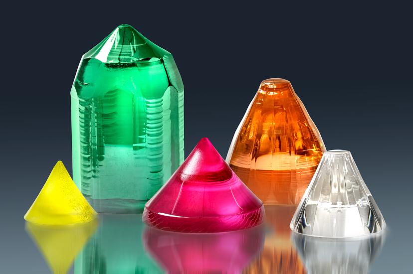 Oxide laser crystals with different active dopants