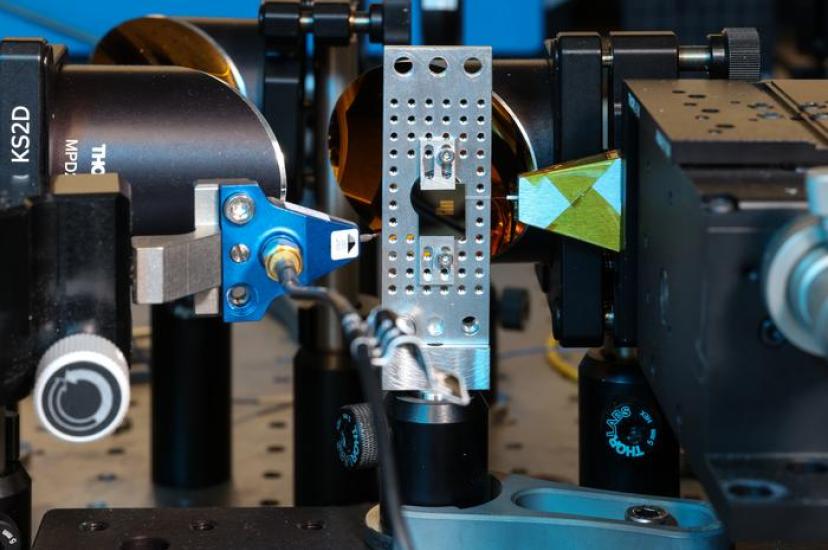 Integrated photonic and terahertz circuits tested on a single chip