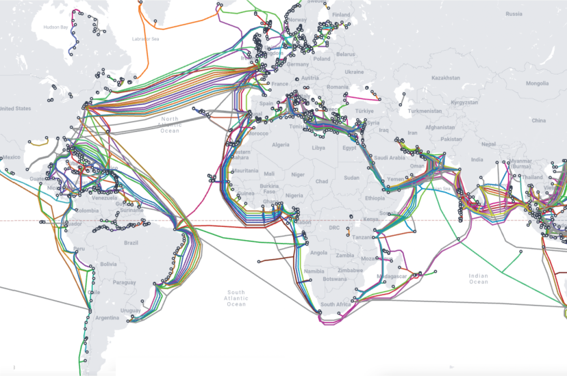 The global underwear fibre-optic cable network