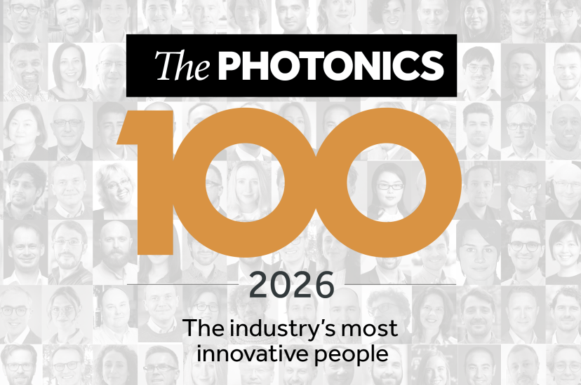 Photonics 100 faces and logo