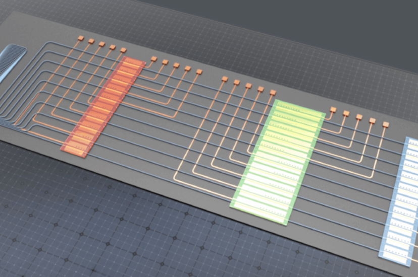 silicon + III-V optical engine