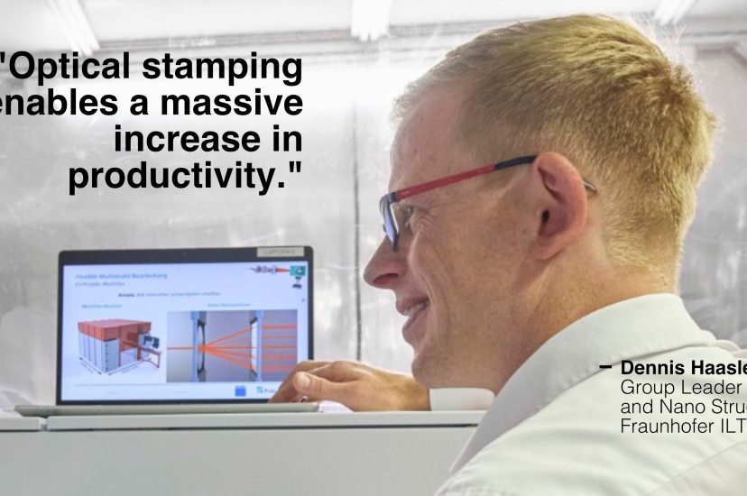 Dennis Haasler, Group Leader Micro and Nano Structuring at Fraunhofer ILT