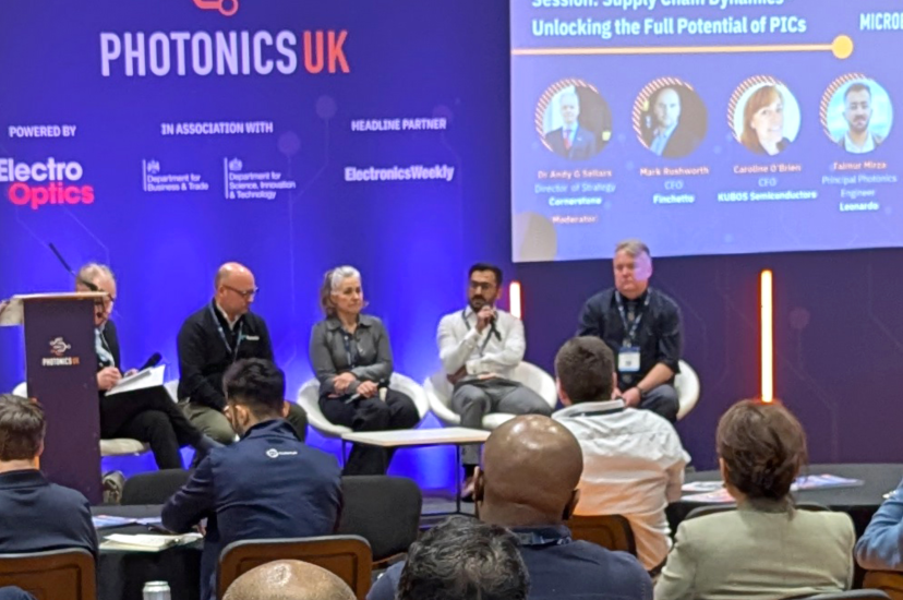 (l-r): Andy Sellars – Cornerstone,  Mark Rushworth – Finchetto, Caroline O'Brien – CSA Catapult, Taimur Mirza – Leonardo and Iain Mauchline – Innovate UK