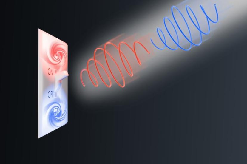 Terahertz light switching ferroaxiality