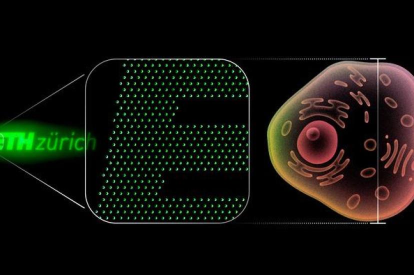 ETH Zurich logo made from 200nm pixels