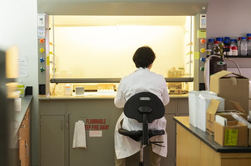Researcher in a lab
