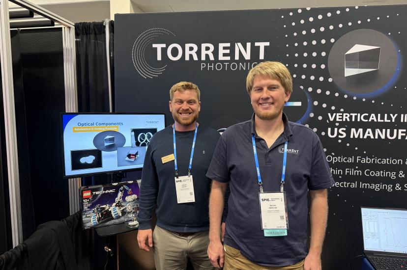 Dominic Monafo, Business Development Manager (left) and Director of Engineering Tristan Kreischer, from Torrent Photonics