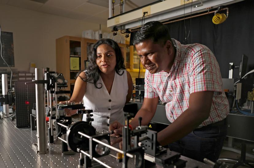 Optical research students