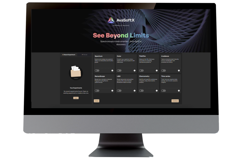 AvaSoftX is the next generation of Avantes spectroscopy software