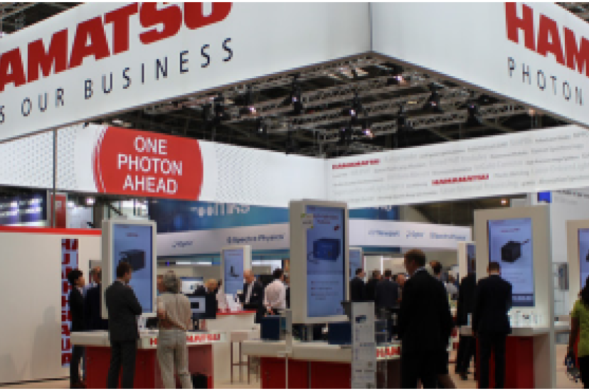 Hamamatsu Photonics' booth at Laser World of Photonics 2023 in Munich