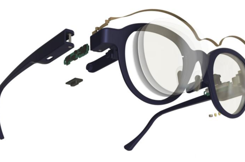 Morrow Eyewear smart glasses design with VCSEL laser eye-tracking
