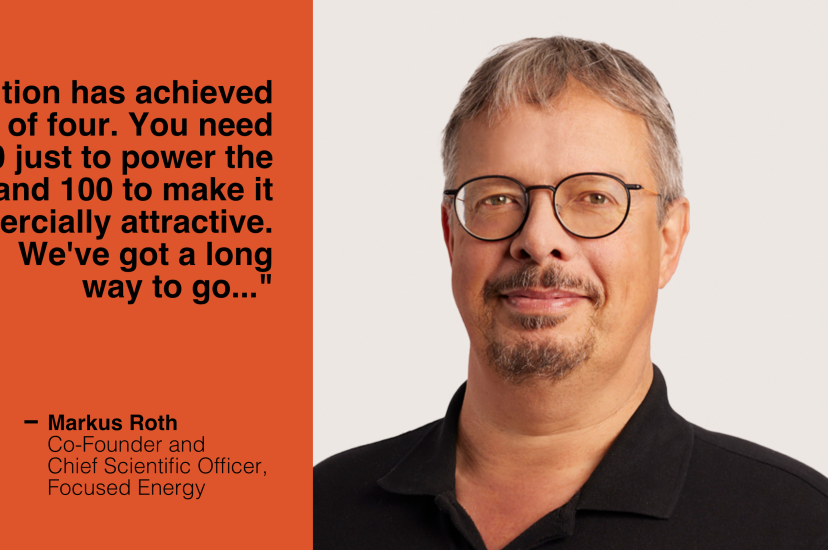 Markus Roth, Co-Founder and Chief Scientific Officer, Focused Energy