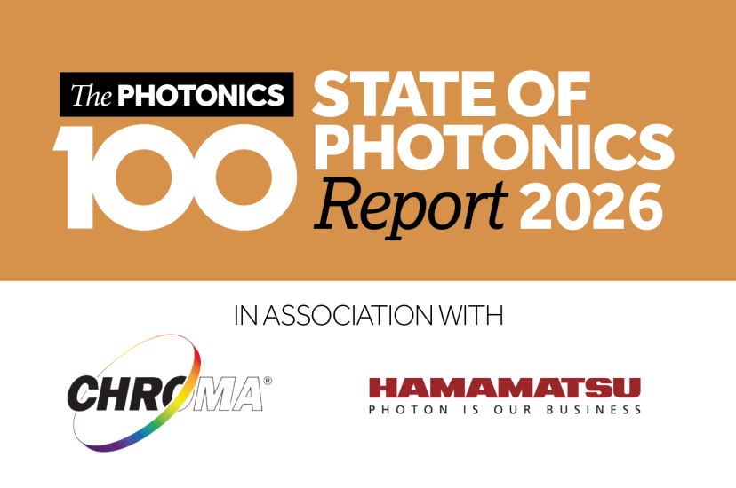 The State of Photonics 2026 logo on an orange background, above the logos for Chroma Technology and Hamamtasu Photonics