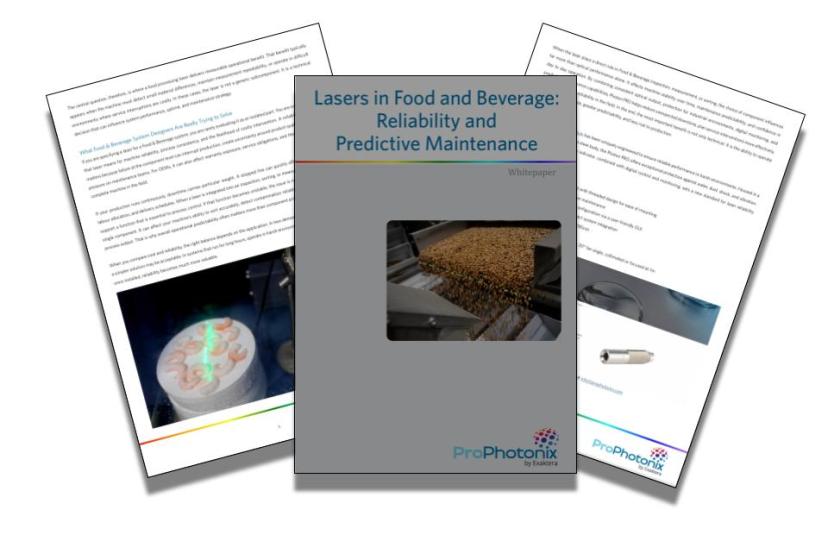 Keep food processing lines running with reliable lasers 