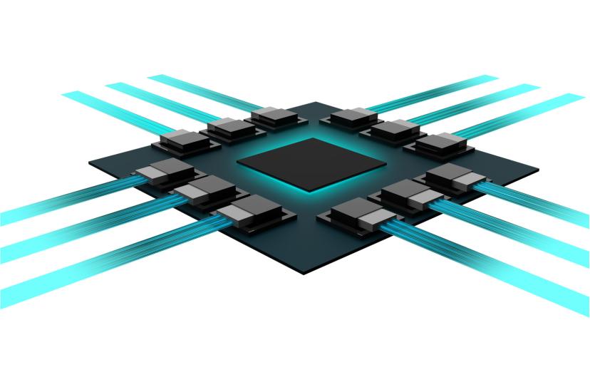 Coherent co-packaged optics illustration