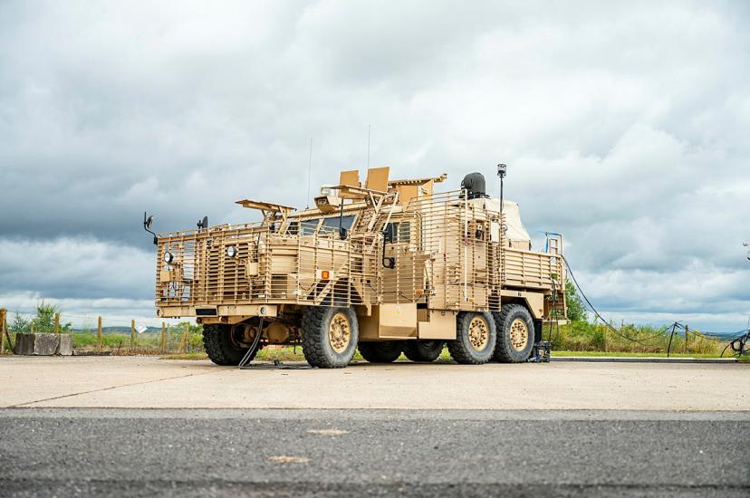 British Army Wolfhound armoured vehicle