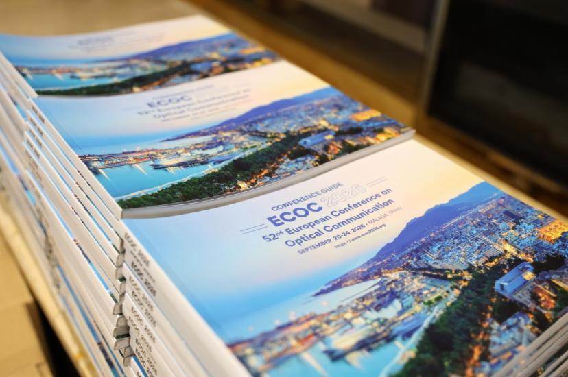 ECOC 2026 brochure in stacks during the event