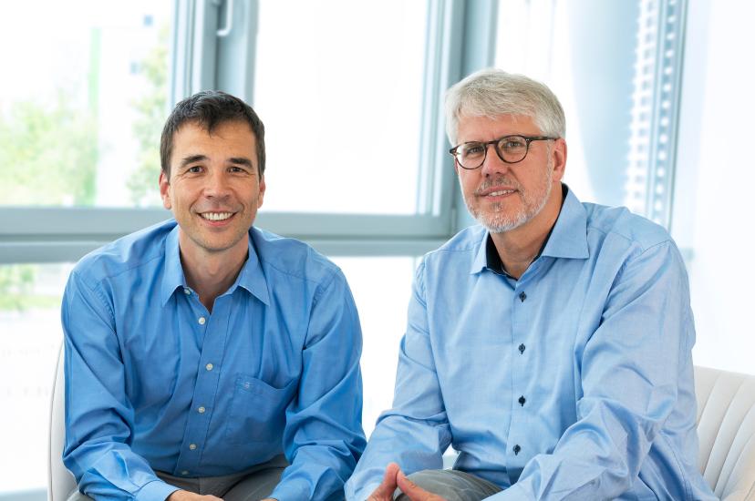Dr Frank Lison and Dr Wilhelm Kaenders from Toptica