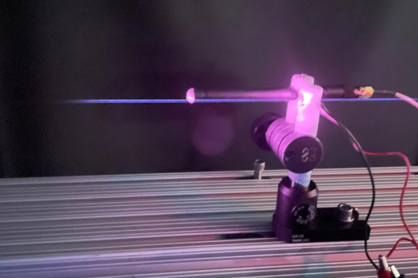 demonstration of a plasma laser beam antenna that resembles a lightsaber
