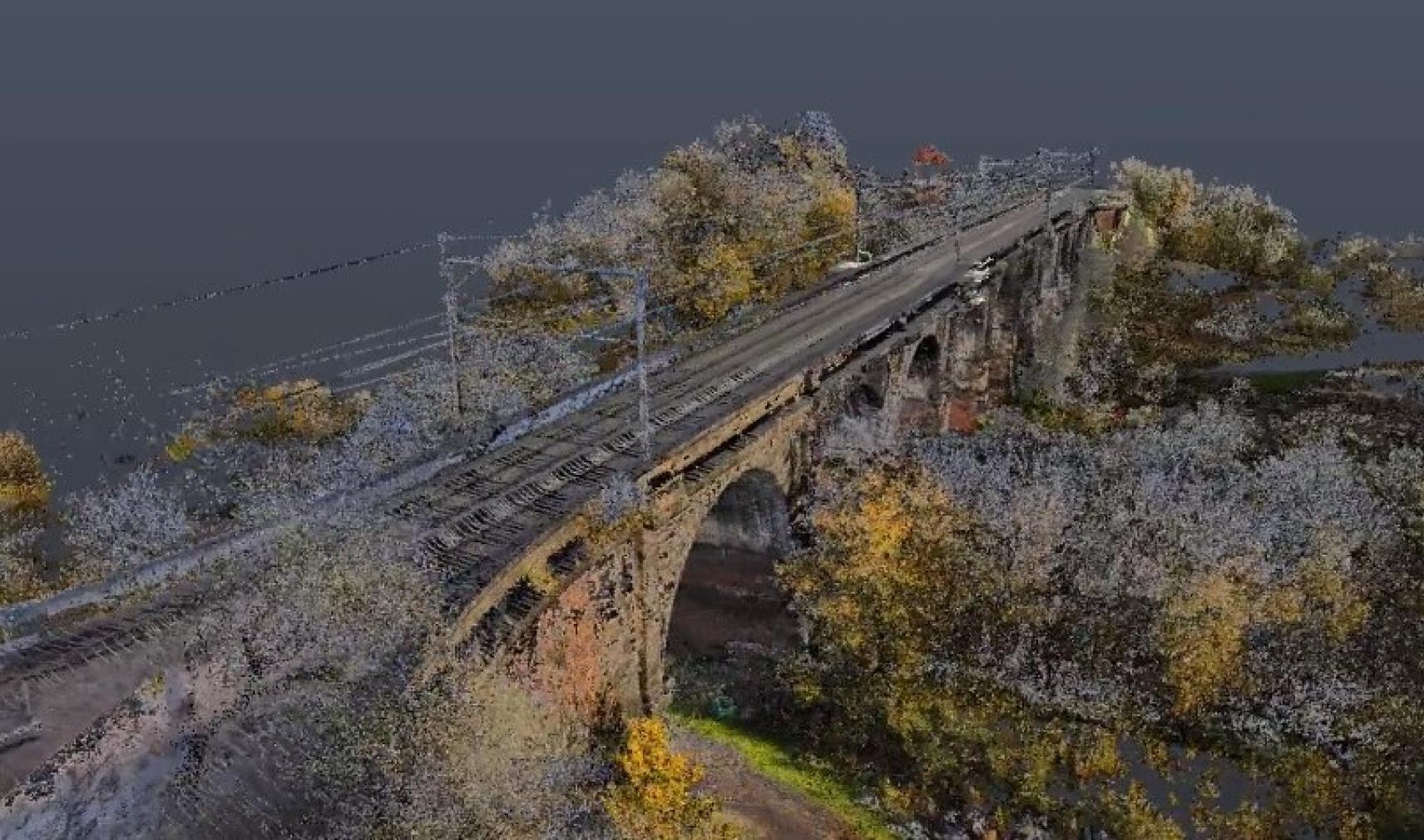 Lidar railway viaduct