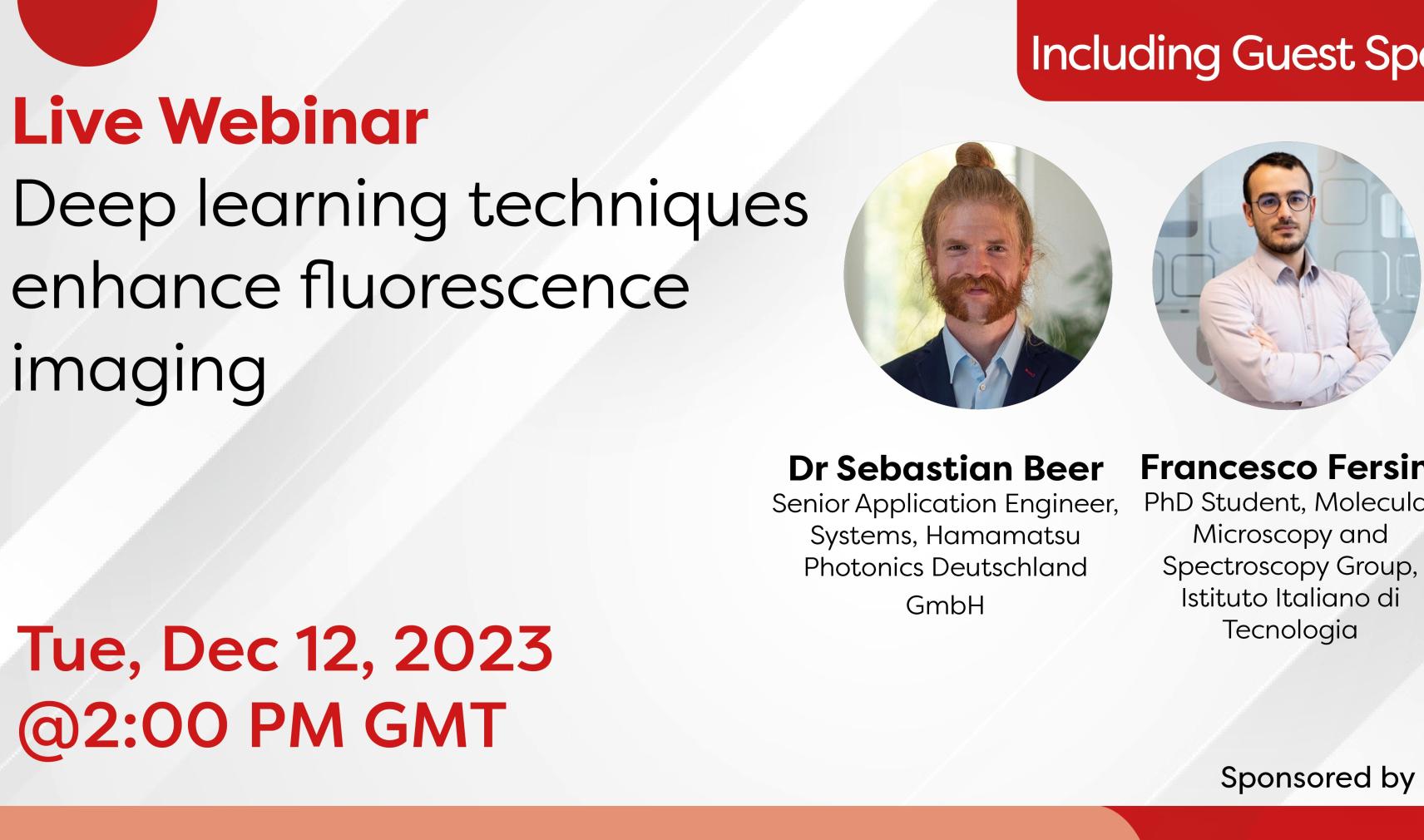Deep learning in fluorescence imaging webinar