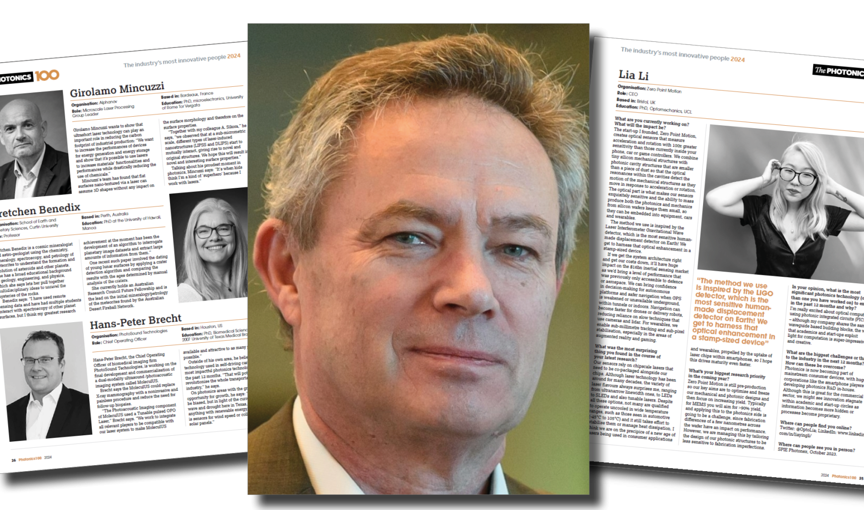 Viacheslav Artyushenko, founder and senior adviser of fibre optics supplier Art Photonics, is a Photonics100 honoree