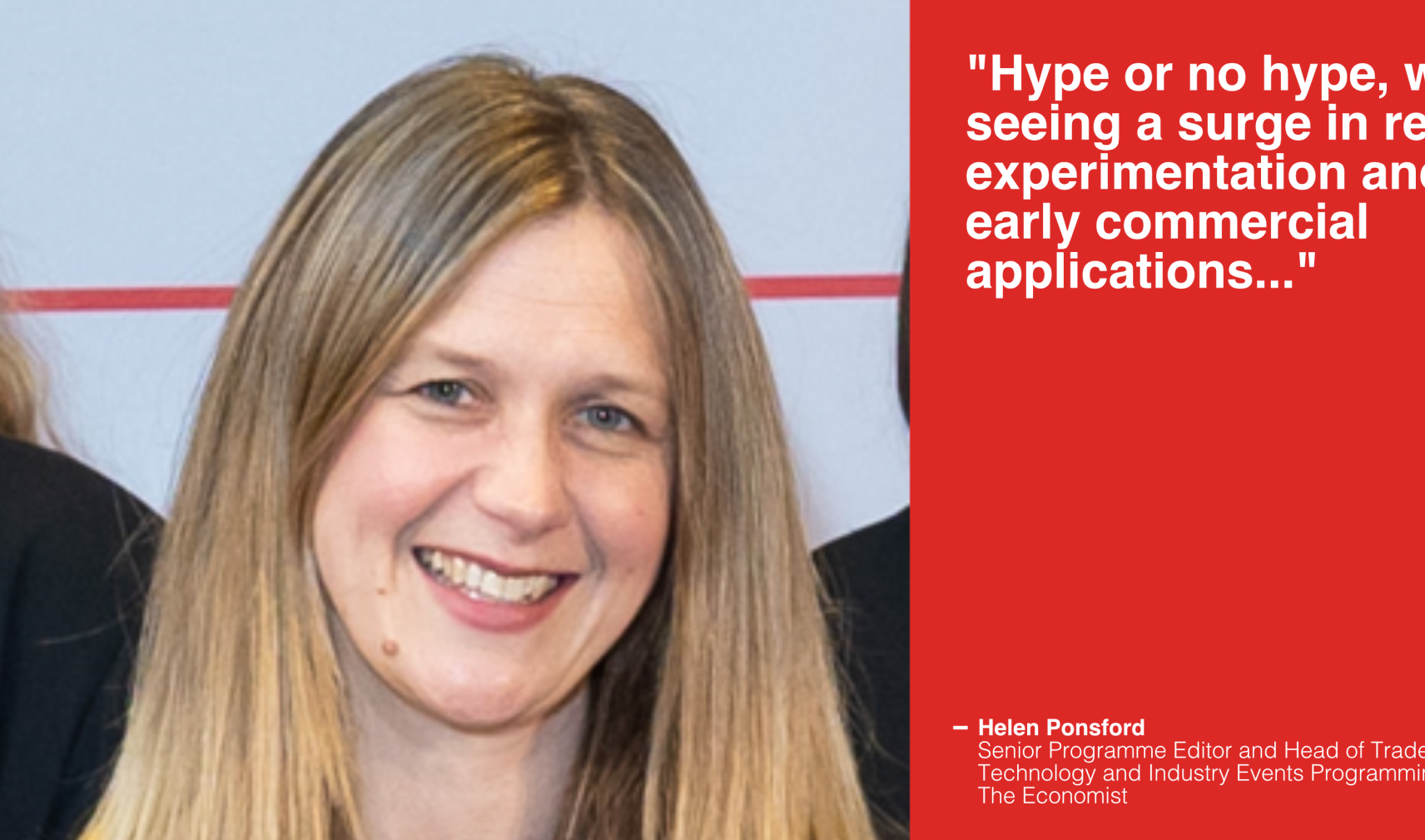 Helen Ponsford, Senior Programme Editor and Head of Trade, Technology and Industry Events Programming, The Economist