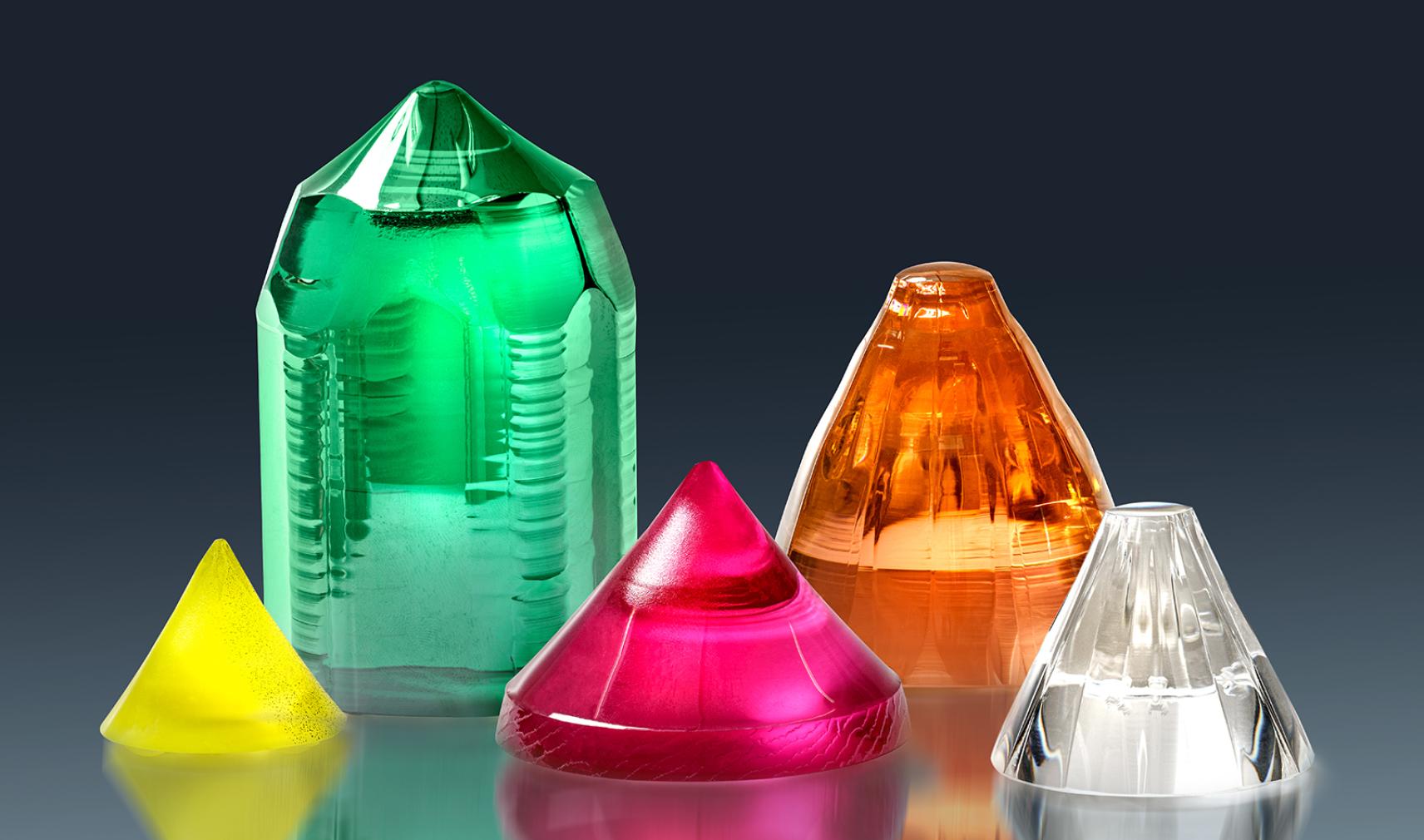 Oxide laser crystals with different active dopants