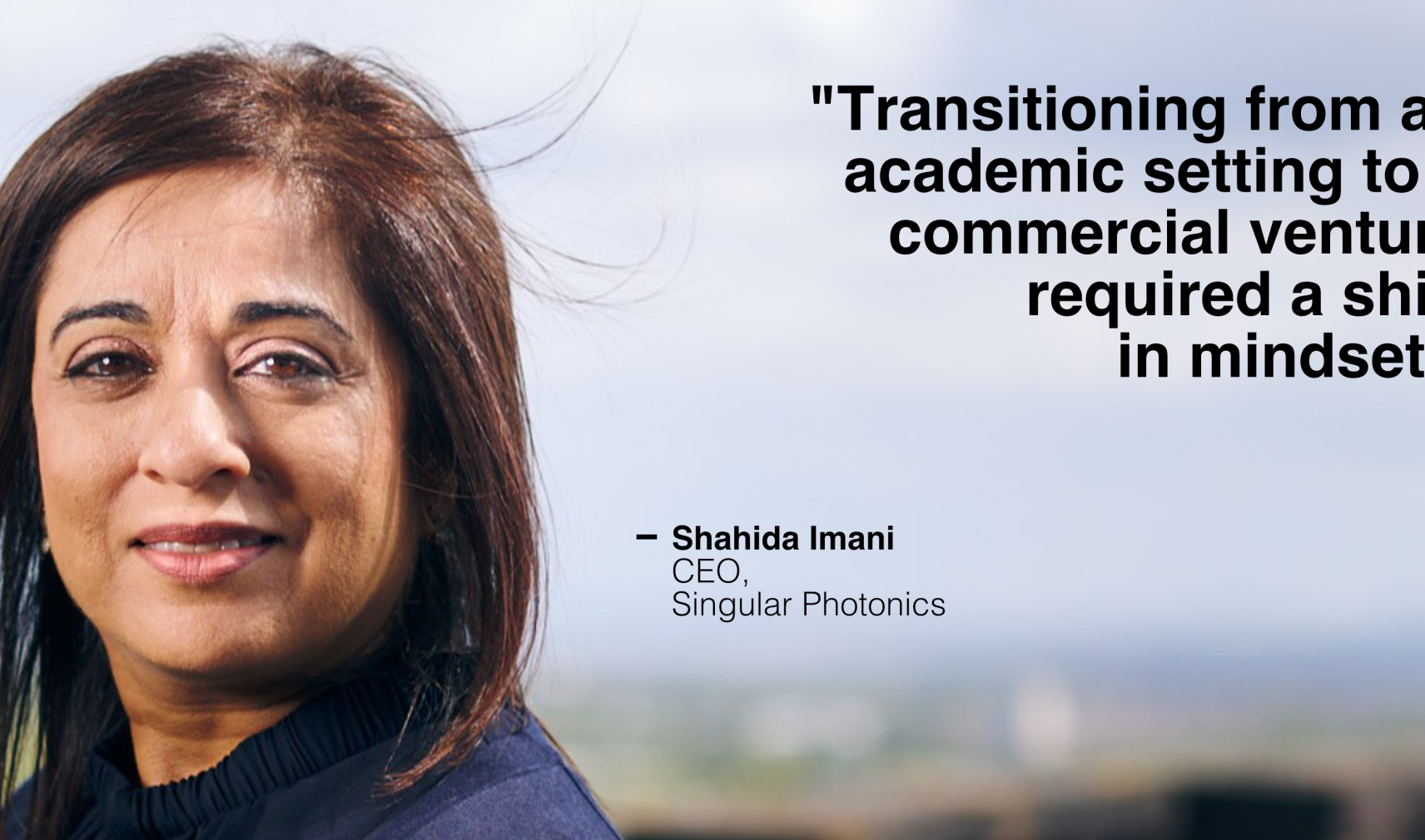 Shahida Imani, CEO Singular Photonics